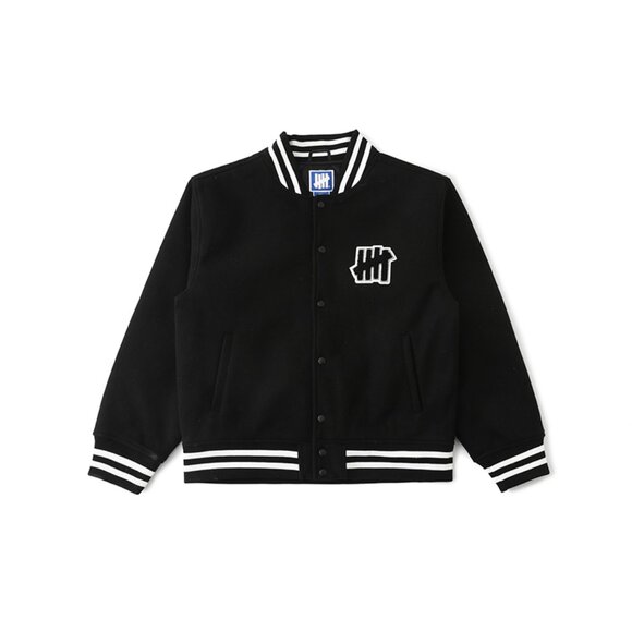 Undefeated Black Baseball Jacket - Picture 1 of 7